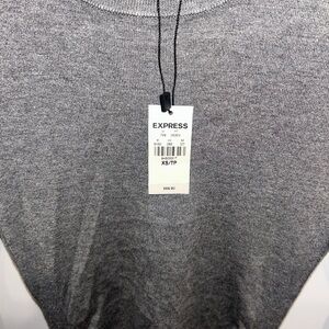 Express Charcoal Knit Top